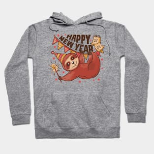 Sloth Happy NewYear Hoodie